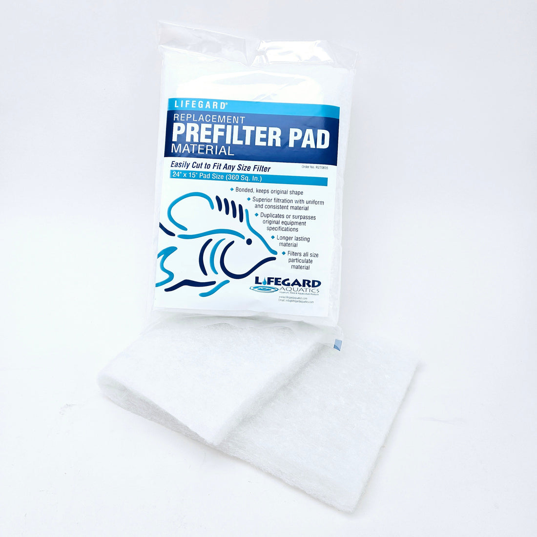 BONDED FILTER PAD Prefilter, 24" x 15" Pad Size (360 sq. in.) Bagged.