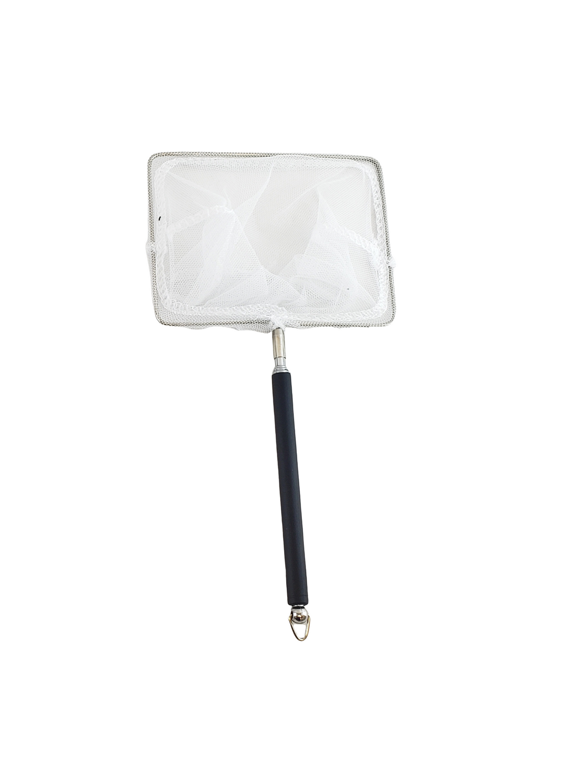 5" x 4" Square Aquarium Net with Aluminum Telescopic Rubber Coated Handle