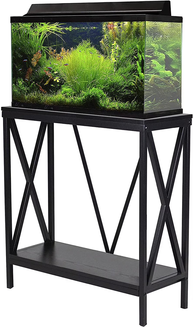 29/37 Gallon Wood + Metal Aquarium Stand