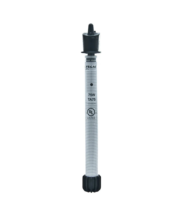 Adjustable Quartz Glass Heater 75 Watt, UL Listed with Electronic Control