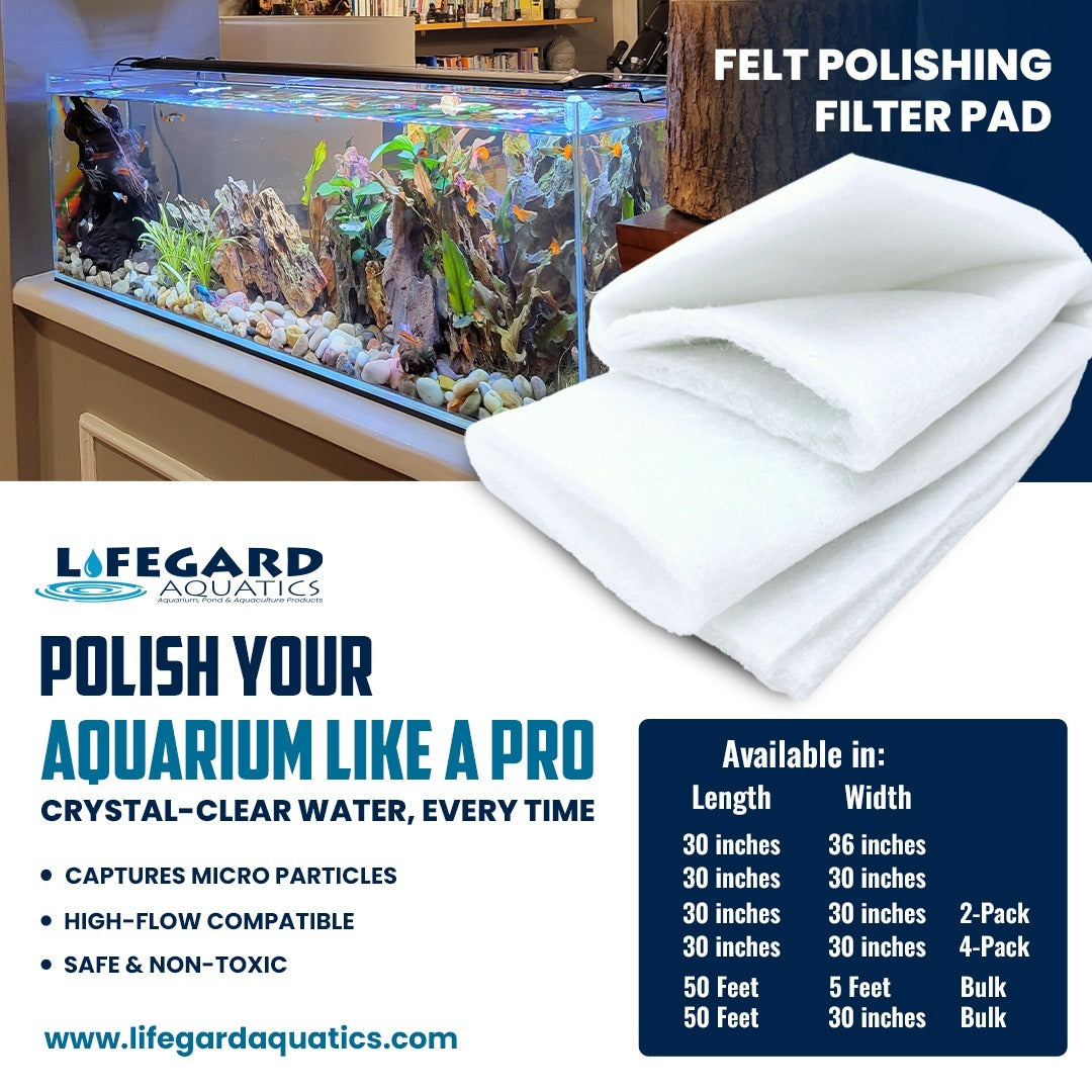 50' x 30" Felt Filter Pad Roll, 3/8" Thick