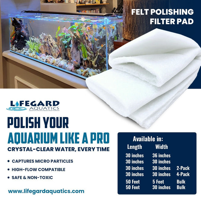50' x 30" Felt Filter Pad Roll, 3/8" Thick