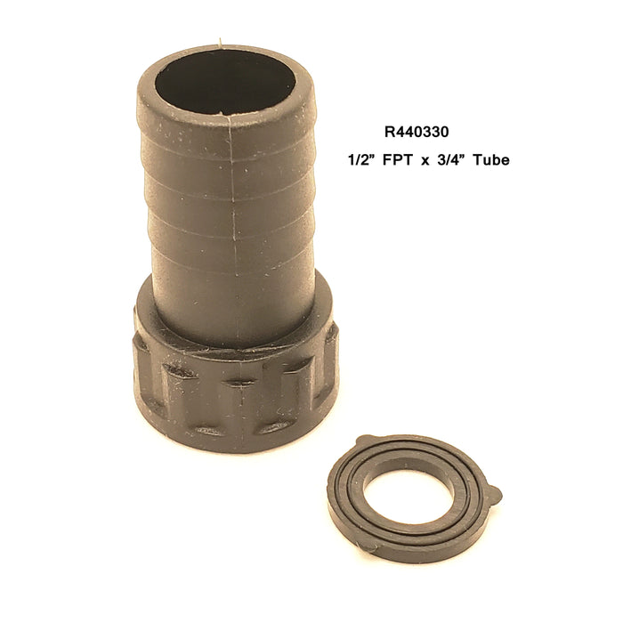 Pump Adapter 1/2" FPT x 3/4" Insert Quiet One 1200