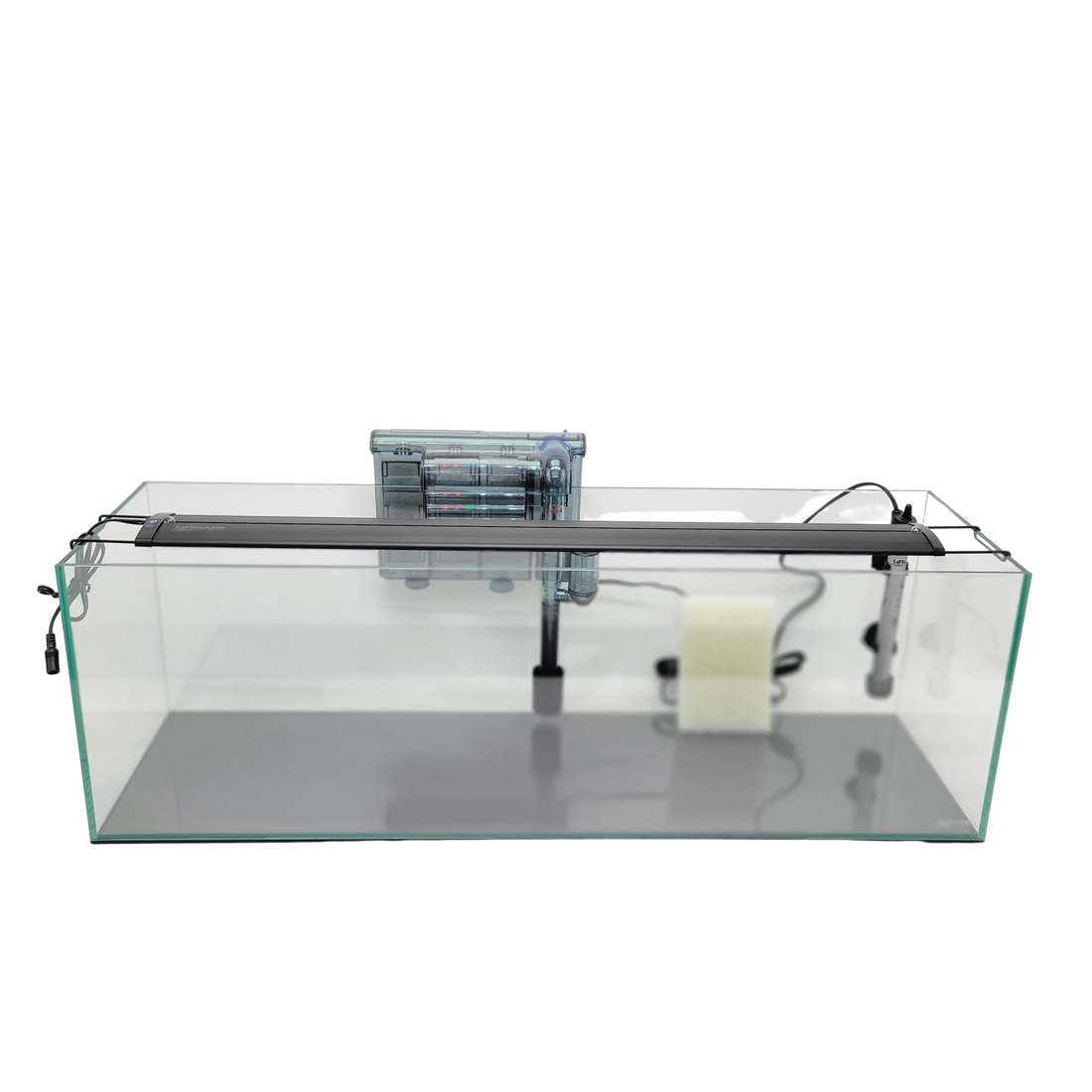 16 Gallon Ultra Low Iron Glass Bookshelf Aquarium Kit 6mm (33.85"x9.84"x11.02")