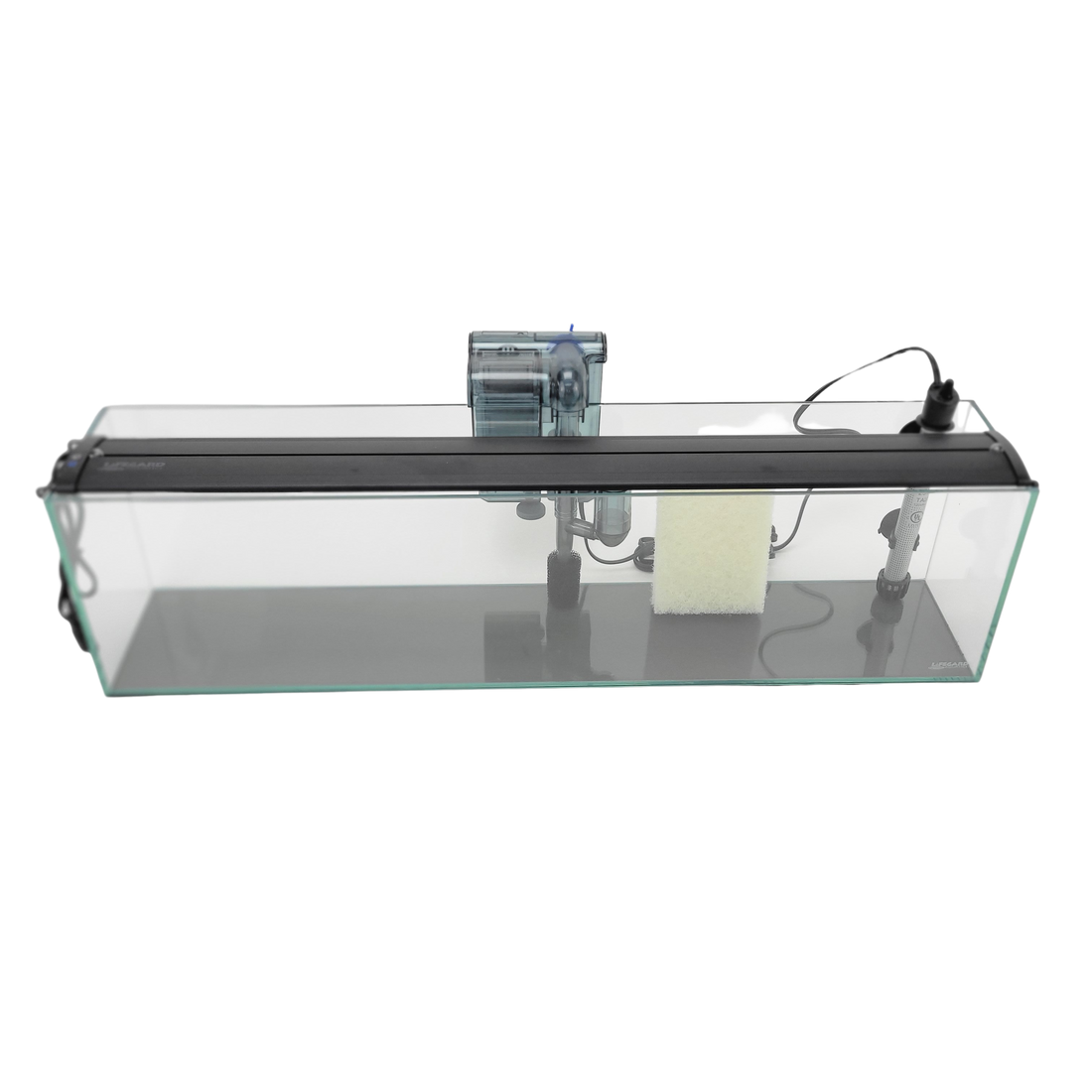 6 Gallon Clear Glass Bookshelf Aquarium Kit 5mm (29.92"x5.90"x7.87")