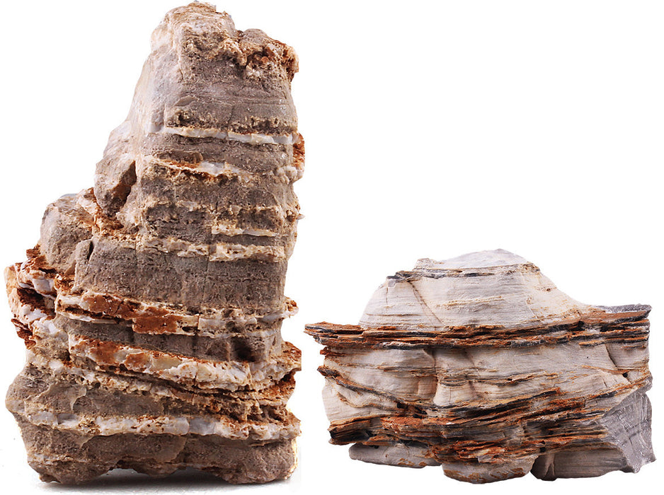 Pagoda Crema Textured Stone - 44 Lbs box of LARGE size stones