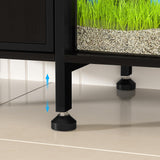 55-75 Gallon Fish Tank Stand,Aquarium Stand with Power Outlets and Cabinet,Heavy Duty Wood Aquarium Stand with Cabinet for Fish Tank Accessories Storage US Fast Arrive
