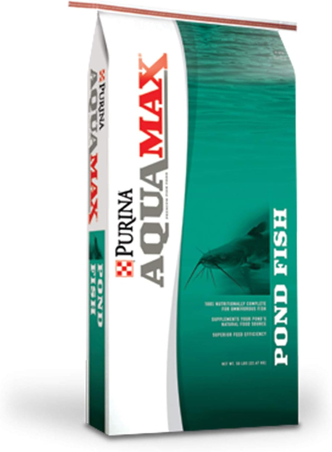 Aquamax Pond Fish 2000 | Floating Pond Fish Food for Ponds and Lakes | Bluegill Fish Food, Game Fish Food, Catfish, Koi & Bass Food, 50 Pound (50 LB) Bag