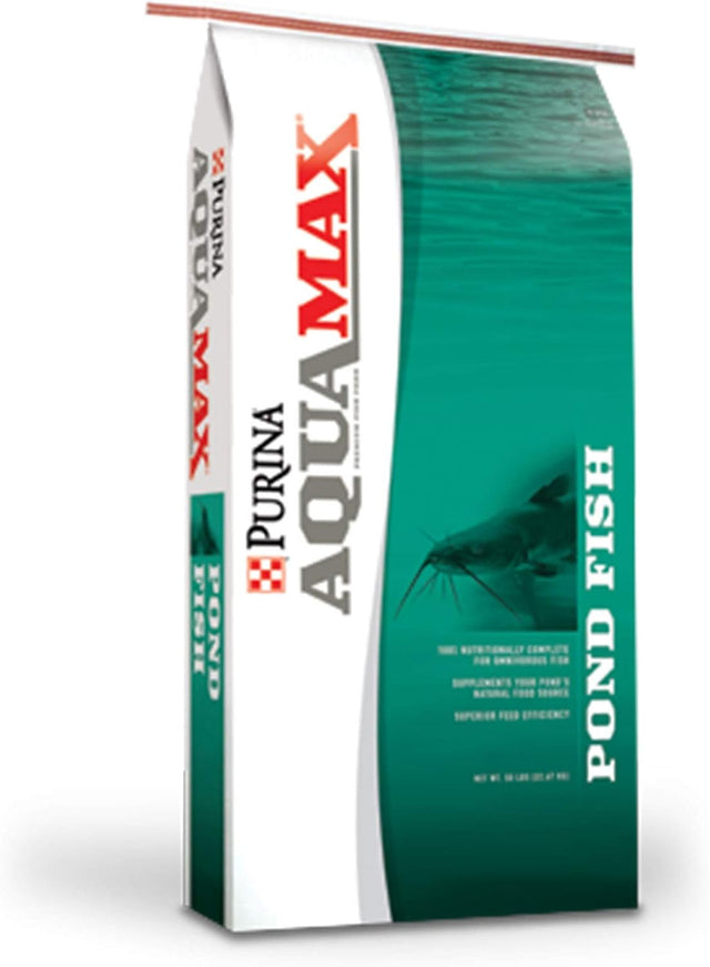Aquamax Pond Fish 2000 | Floating Pond Fish Food for Ponds and Lakes | Bluegill Fish Food, Game Fish Food, Catfish, Koi & Bass Food, 50 Pound (50 LB) Bag