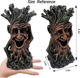 Fish Tank Decoration Tree Trunk Aquarium Statue Hollow Stump Root Terrarium Reptile Hideout Accessories Ornament for Hermit Crabs Crayfish Sucker Fish Guppy
