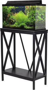 20 Gallon Wood + Metal Aquarium Stand