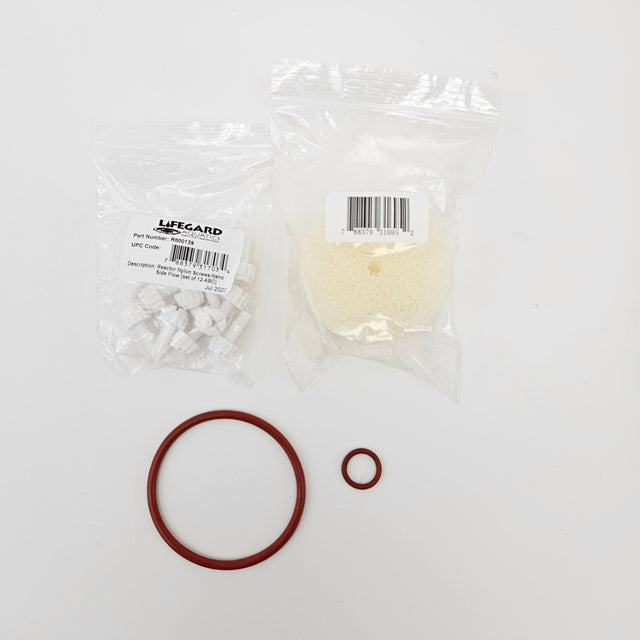 Replacement Sponges, Nylon Screws and O-Ring for R800126 Side Flow Reactor