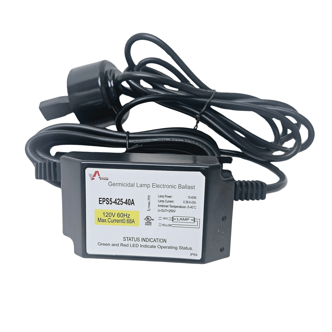 BALLAST FOR 3" Diameter - Germicidal UV - 25, 40 Watts