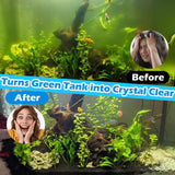 200GPH Aquarium U-V Filter for 20-75 Gallon, Aquarium Filters with 5W U/V Light Green Clean Machine, Internal Filter Powerful Pump Filter for Fish Tank Saltwater Freshwater Crystal Clear