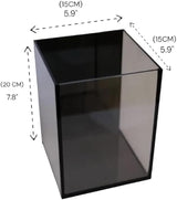 Mini Aquarium Set Fish Tank Shrimp Tank Snails Tank Planted Tank 1.2 Gallon Aquarium Kit, Small Desktop Fish Tank for Small Aquatic Pets for Beginner