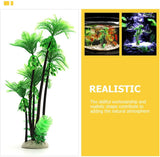 2Pcs Plastic Coconuts Tree Aquarium Plants Ornament Mini Resin Artificial Palm Tree Fish Tank Fishbowl Terrarium Decorations