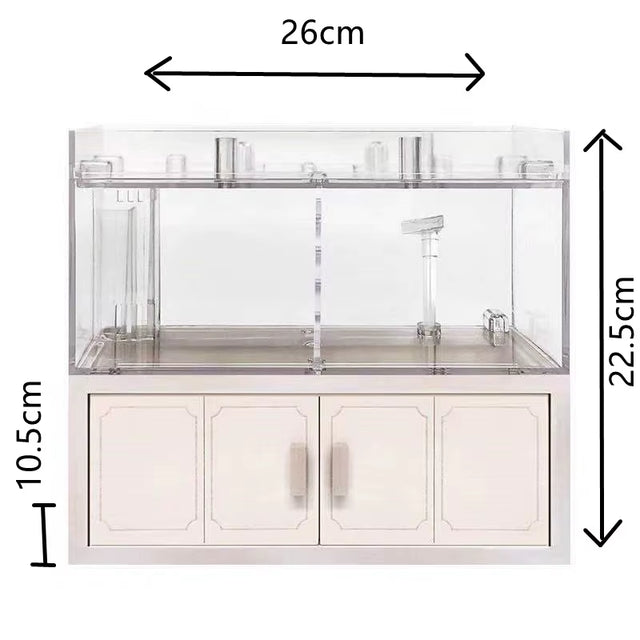 Aquarium Desktop Small Filter Fish Tank Super White Plastic Betta Fish Tank Free Water Change Small Fish Tank Aquarium Accessori