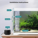 Hygger Aquarium Bubble Tube Non-Clogging Fish Tank Bubbler, Aquarium Air Stone with Special EVA Material, Air Bubbler for Nano Air Pump Fish Tank Small Bucket and Hydroponics