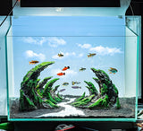 Fish Tank Accessories, Aquarium Decorations, Scenery, Rock Ornaments - Create Aquatic Beauty with Premium Aquarium Decorations,17" W X 8.6" H X 5" D