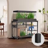 40-50 Gallon Fish Tank Stand with Power Outlets for Aquarium Stand | 6 Sturdy Leg,1000 LBS Capacity,Heavy Duty,Cabinet for Fish Tank Accessories Storage,Metal Frame