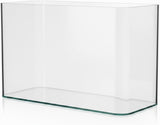 10 Gallon Ultra Clear Glass Fish Tank, Rimless Curved Edge Small Aquarium – Thermal Bending Technology, Low Iron Glass Desktop Tank for Betta, Goldfish, Shrimp & Aquatic Plants