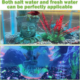Buddha Head Statue Aquarium Decorations Resin Fish Hideout Betta Cave for Large Fish Tank Ornaments Betta Sleep Rest Hide Play Breed(Large Size)