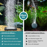 Hygger Aquarium Bubble Tube Non-Clogging Fish Tank Bubbler, Aquarium Air Stone with Special EVA Material, Air Bubbler for Nano Air Pump Fish Tank Small Bucket and Hydroponics