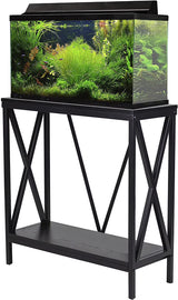 29/37 Gallon Wood + Metal Aquarium Stand