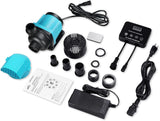 1320GPH Aquarium Return Pump with LCD Display Controller, DC 24V 35W Aquarium Pump for Saltwater Freshwater Aquarium,Fish Tank,Sump,20 Speeds ECO Quiet Submersible and Inline Pump