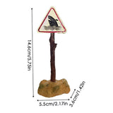 Aquarium Shark Warning Sign Resin Fish Tank Decorations Funny Aquarium Fish Tank Decor Ornaments for Aquarium Fish Tank