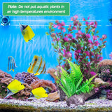 Aquarium Plastic Plants Aquarium Decor Artificial Fish Tank Plants Lifelike Tall Fish Tank Decorations Aquarium Plant Suitable for Saltwater and Freshwater 15.7In 2Pcs