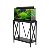 29/37 Gallon Wood + Metal Aquarium Stand