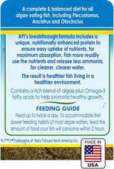 ALGAE EATER WAFERS Algae Wafer Fish Food 3.7-Ounce Container
