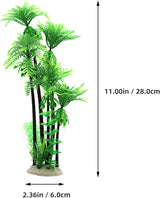 2Pcs Plastic Coconuts Tree Aquarium Plants Ornament Mini Resin Artificial Palm Tree Fish Tank Fishbowl Terrarium Decorations