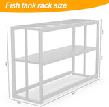 55-75 Gallon Fish Tank Stand with Storage Shelf, 48.5 X14.9 X 29.2 Inch Aquarium Stand, Turtle Tank, Reptile Terrariums and Breeder Tank Stand,980Lbs Capacity, White