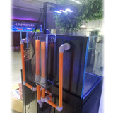 135 Gallon Coral Reef Aquarium with Stand, 115G Rimless Tempered Glass Tank, 20G Reef Sump Filtration, Protein Skimmer, LED Lights, Pump, Rocks, Premium Marine & Freshwater Aquarium System