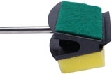 15 Inch Aquarium Fish Tank Algae Scraper Double Sided Sponge Brush and Cleaner, 2 Pack High Density Cleaner with Long Handle Fish Tank Scrubber for Glass Aquariums and Home Kitchen