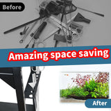 Aquarium Stand 20-29 Gallon, 29 Gallon Fish Tank Stand with Aquarium Tools Organizer, 3 Tier Breeder Tank Stand with Storage Cabinet, Heavy Duty Metal Frame for 20 - 29 Gallon Long Aquarium (20-29 Gallon Fish Tank Stand)