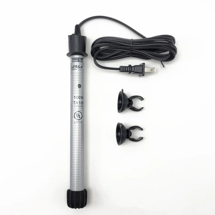 Adjustable Quartz Glass Heater 100 Watt, UL Listed with Electronic Control