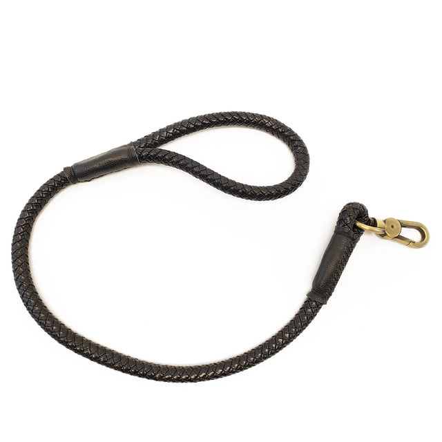Braided Dog Leash Black - Large