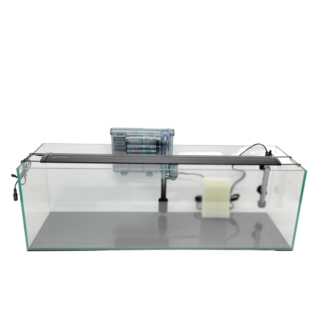 16 Gallon Clear Glass Bookshelf Aquarium Kit 6mm (33.85"x9.84"x11.02")