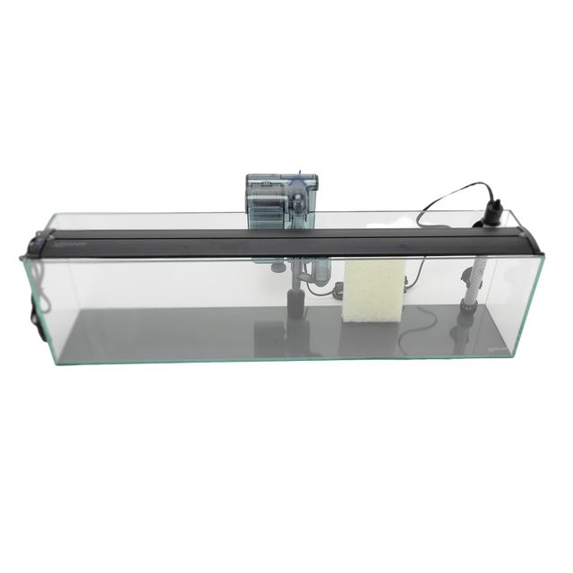 6 Gallon Ultra Low Iron Glass Bookshelf Aquarium Kit 5mm (29.92"x5.90"x7.87")