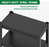 30 Gallon Fish Tank Stand - Metal Aquarium Stand, 34 "W X 18 "D X 31" H Adjustable Heavy Duty Reptile Tank Stand, Adjustable 3-Tier Fish Tank Rack Shelf for Home Office, Tank Not Included