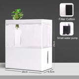 Fish Tank Living Room Small Landscape Ecological Tank Household USB Powered Mini Tank Fish Tank