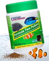 Formula Two Pellets - Fish Food for Herbivorous & Omnivorous Marine Tropical Fish, High Protein(40%) - 7 Oz (200 G) Small Pellets