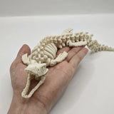 Life-Like Mosasaurus Skeleton Dinosaur Bone Model Replica Aquarium Decoration Featuring White Fins Tail for Fish Tank Decoration