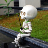 Creative Skeleton Design Fishing Ornament, 1 Count Fish Tank Aquarium Landscaping Decoration, Fish & Aquatic Supplies, Fish Tank Decorations, Halloween