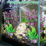 Aquarium Plastic Plants Aquarium Decor Artificial Fish Tank Plants Lifelike Tall Fish Tank Decorations Aquarium Plant Suitable for Saltwater and Freshwater 15.7In 2Pcs