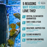 20 Gallon Fish Tank Filter up to 55 Gallons | Quiet Fish Tank Filter | Crystal Clear Water | Turtle Tank Filter | Submersible Aquarium Filter, Filter for Fish Tank, 50 Gallon Fish Tank Filter
