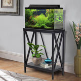 20 Gallon Wood + Metal Aquarium Stand